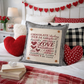 MISFIT PANEL ONLY: SQUARE Holiday Pure & Simple Aesthetic Classy Clean Boho Heart Cursive Honest Natural Love Winter, Valentine's, Hearts, Red, Pink: SQUARE VALENTINE'S SUBWAY WORD ART