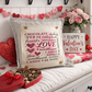 MISFIT PANEL ONLY: SQUARE Holiday Pure & Simple Aesthetic Classy Clean Boho Heart Cursive Honest Natural Love Winter, Valentine's, Hearts, Red, Pink: SQUARE VALENTINE'S SUBWAY WORD ART