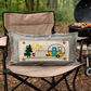 PANEL ONLY: RECTANGLE Hello BBQ Summer Vintage Camping Yellow Sunshine Camper, SUMMER CAMPER