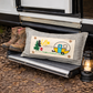 PANEL ONLY: RECTANGLE Hello BBQ Summer Vintage Camping Yellow Sunshine Camper, SUMMER CAMPER