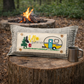 PANEL ONLY: RECTANGLE Hello BBQ Summer Vintage Camping Yellow Sunshine Camper, SUMMER CAMPER