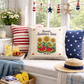 NEW! SQUARE SUMMER/FALL BUNDLE:  3 seasons + CHARCOAL pillow: SWEET SUMMER TIME, SPACIOUS SKIES, ACORN BRANCH