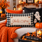 GLITTER PANEL ONLY: RECTANGLE Seasonal Panel: Fall, Autumn, House Warming, Host, Halloween, Thanksgiving; WELCOME PUMPKIN