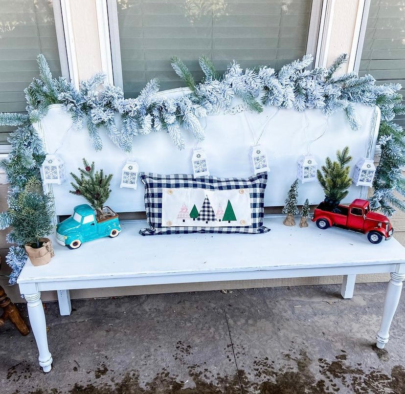 BUNDLE SET!  SAVE!  
NEW! Custom FALL Wedding Gift Bundle:  2 seasons + GINGHAM/BUFFALO CHECK pillow + custom last name panel: PUMPKIN TRUCK / UGLY SWEATER TREES /CUSTOM LAST NAME PANEL