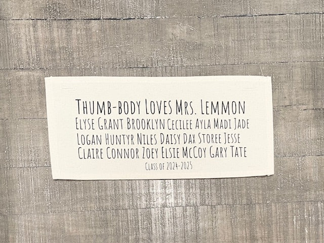 Custom Panel ONLY: RECTANGLE Teacher Appreciation RECTANGLE CUSTOM PANEL