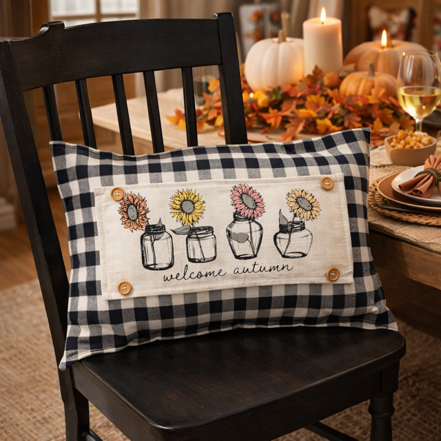 PANEL ONLY: RECTANGLE Autumn , Fall; SUNFLOWERS