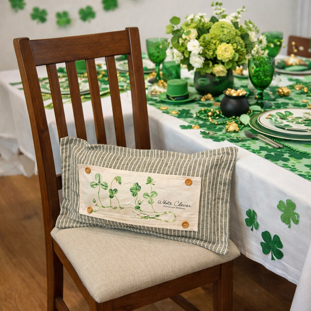 NEW! WINTER BUNDLE 26:  3 seasons +BOHO pillow: WHITE CLOVER, BE MY VALENTINE, DEER