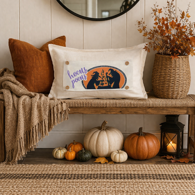 PANEL ONLY: RECTANGLE Halloween October Fall Autumn Hocus Pocus Cauldron Spell Party Cackle; WITCHES BREW