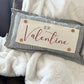 NEW! CUSTOM WINTER WEDDING BUNDLE 26:  3 seasons + CHARCOAL/GALVINIZED STRIPES pillow + custom last name panel & FLORAL BUNNIES / BE MY VALENTINE / DEER / CUSTOM LAST NAME PANEL