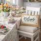 NEW! RECTANGLE SUMMER/FALL BUNDLE:  3 seasons + BURLAP pillow:  LIFE IS SWEET, BARN QUILT, NEW WELCOME