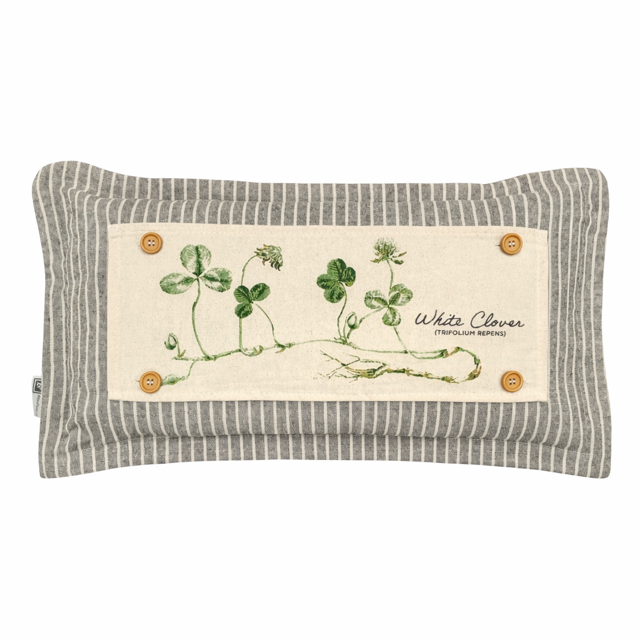 PANEL ONLY: RECTANGLE Botanical Shamrock St. Patrick's Farm Spring, Summer; WHITE CLOVER