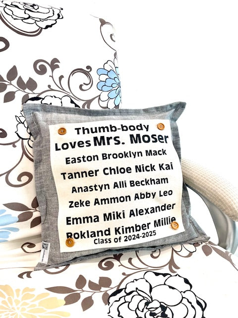 SQUARE PANEL ONLY: Custom Memory Panel: Teacher Appreciation, SQUARE CUSTOM PANEL