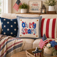PANEL ONLY: SQUARE Summer Fall Spring Patriotic Military Veteran God Bless USA July 4th Sept 11 Remembrance Independence American Farmhouse OH MY STARS