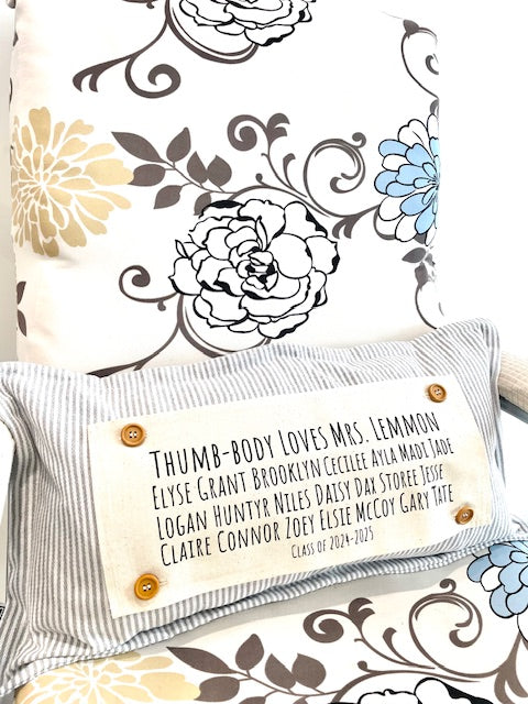 Custom Panel ONLY: RECTANGLE Teacher Appreciation RECTANGLE CUSTOM PANEL