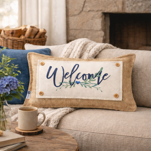 NEW! RECTANGLE SUMMER/FALL BUNDLE:  3 seasons + BOHO pillow:  PEONIES, CITRUS LEMON, OLD WELCOME