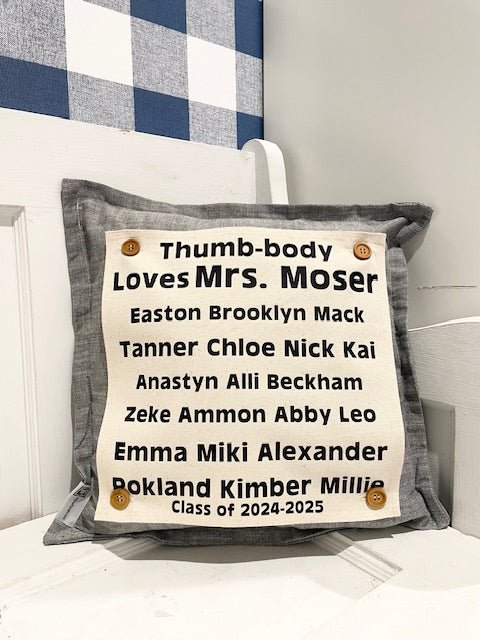 SQUARE PANEL ONLY: Custom Memory Panel: Teacher Appreciation, SQUARE CUSTOM PANEL