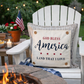 PANEL ONLY: SQUARE patriotic, Americana, home of the brave, 4th of July, blue and red, LAND THAT I LOVE