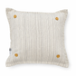 PILLOW ONLY: SQUARE Ticking Stripes Pillow;  CREAM/BLACK/TAN TICKING STRIPES PILLOW (with insert)