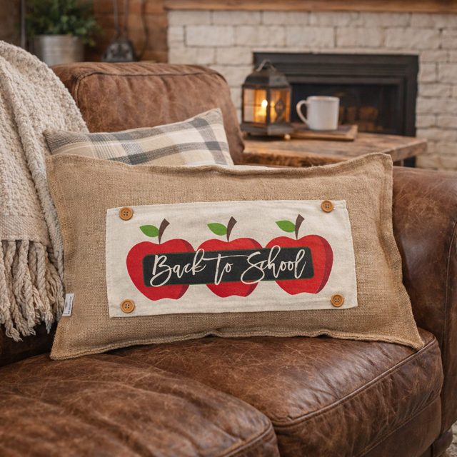 PANEL ONLY: RECTANGLE Fall, Autumn; BACK TO SCHOOL