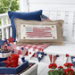 NEW! RECTANGLE SPRING/SUMMER/FALL BUNDLE:  3 seasons + BOHO REC. pillow: SPRING BIKE, OLD GLORY, GATHER TOGETHER