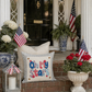 PANEL ONLY: SQUARE Summer Fall Spring Patriotic Military Veteran God Bless USA July 4th Sept 11 Remembrance Independence American Farmhouse OH MY STARS