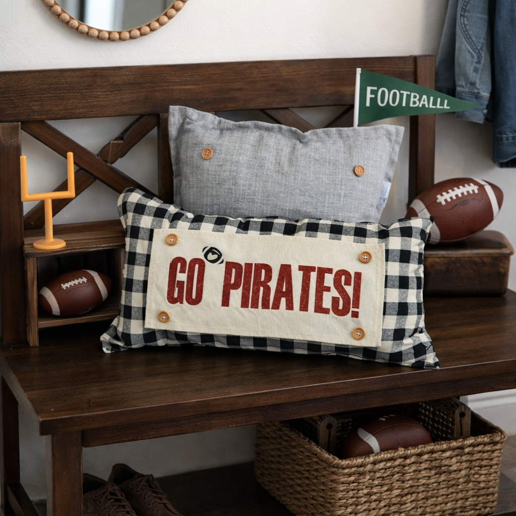 PILLOW ONLY (with fluffy insert): Buffalo Check Gingham: BUFFALO CHECK PILLOW (with insert)