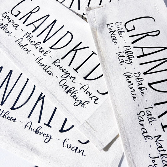 PANEL ONLY: RECTANGLE Custom Memory PANEL: Grandkids/Nana/Mimi/Aunt Name/Grandma Mother's Day Mom Gift, GRANDBLESSINGS PANEL