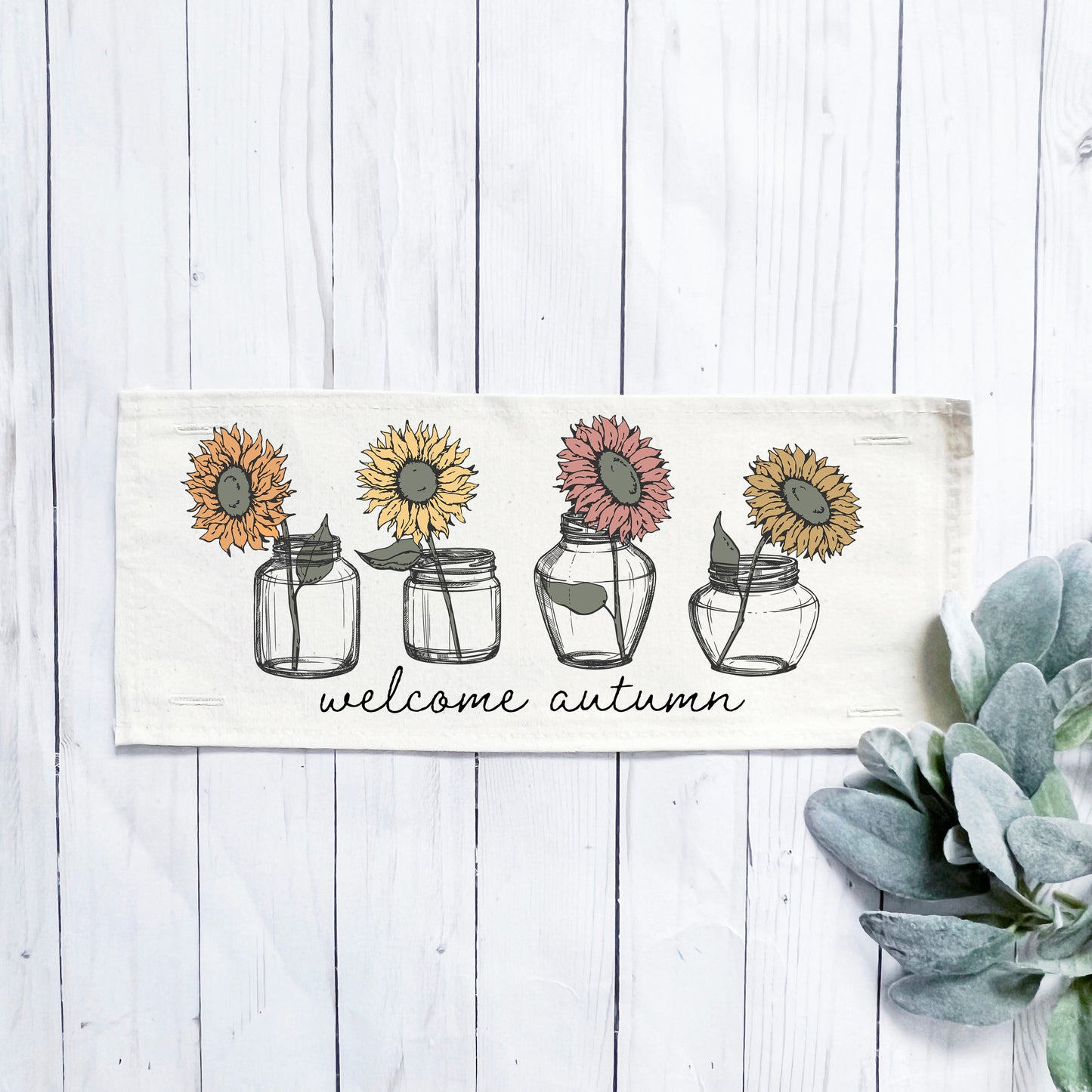 Seasonal Panel: Autumn , Fall; SUNFLOWERS