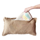 NEW! BUNDLE SET: Burlap Idaho Potato Farm Sack Bag Pillow  (comes with insert and these 3 panels inside back pocket); Winter Spring Summer Fall Autumn: HAUNTED HOUSE, TRACTOR, SLEIGH RIDE