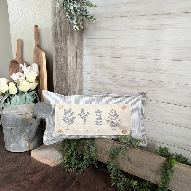 SEASONAL BUNDLE SET: Gray/White Ticking Stripes Pillow (comes with foam insert and these 4 panels in back pocket); Winter Spring Summer Fall Autumn:  Thankful Pumpkins, Jack Frost Snowman, Barn Farm Animals, America 1776