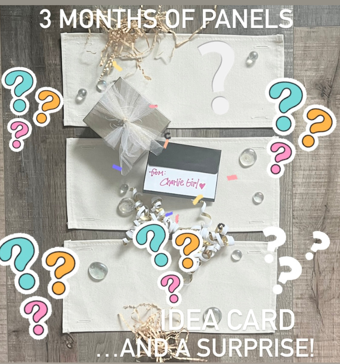 MONTHLY HAPPY BOX: "Panel of the Month" 3-Month Subscription EASTER / BIRTHDAY / MOTHER'S DAY GIFT / HOST GIFT / CHRISTMAS STOCKING STUFFER